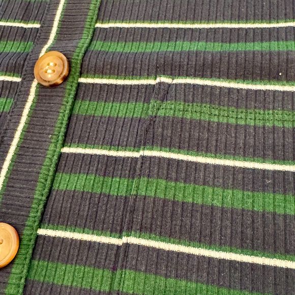 NWT* Olivaceous Striped Tank Dress in Navy and Green - Women's S - Picture 4 of 7